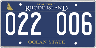 RI license plate 022006