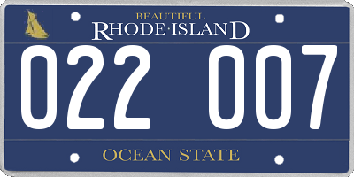 RI license plate 022007