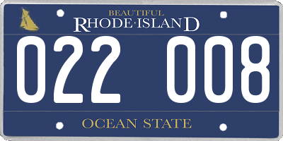 RI license plate 022008