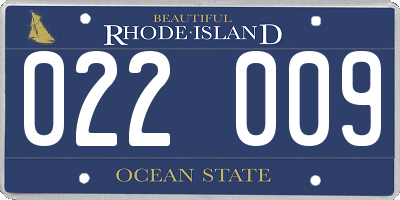 RI license plate 022009