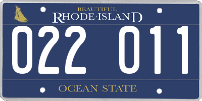 RI license plate 022011