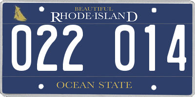 RI license plate 022014