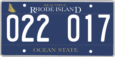 RI license plate 022017