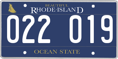 RI license plate 022019