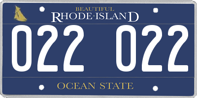 RI license plate 022022