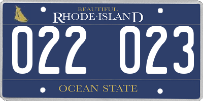 RI license plate 022023