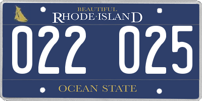 RI license plate 022025