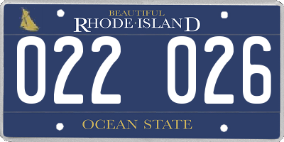 RI license plate 022026