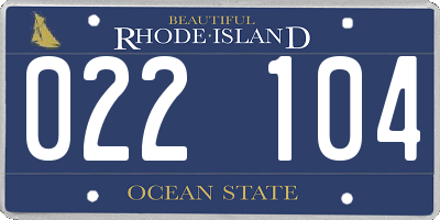 RI license plate 022104