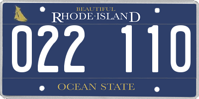 RI license plate 022110