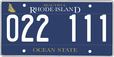 RI license plate 022111
