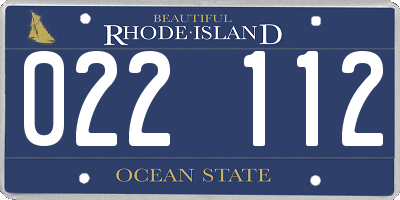 RI license plate 022112