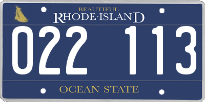 RI license plate 022113