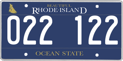 RI license plate 022122