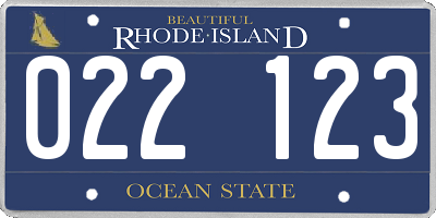 RI license plate 022123