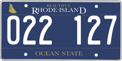 RI license plate 022127