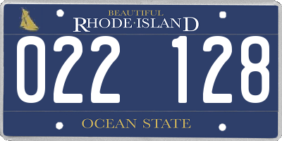 RI license plate 022128