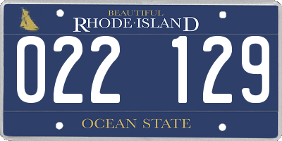 RI license plate 022129