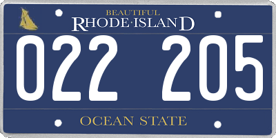 RI license plate 022205