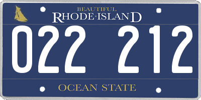 RI license plate 022212