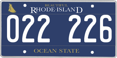 RI license plate 022226