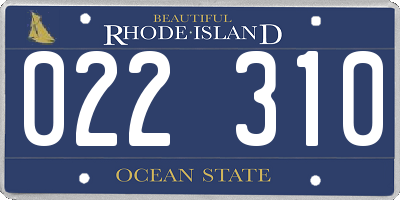 RI license plate 022310