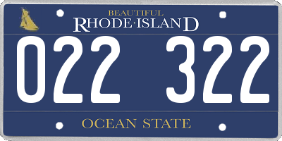 RI license plate 022322