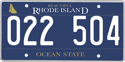 RI license plate 022504