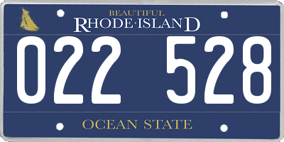 RI license plate 022528