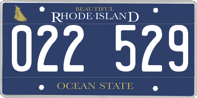 RI license plate 022529