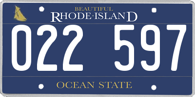 RI license plate 022597