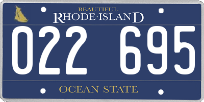 RI license plate 022695