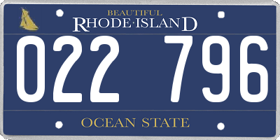 RI license plate 022796