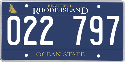 RI license plate 022797