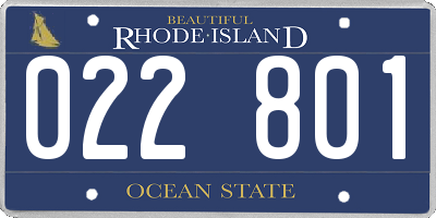 RI license plate 022801