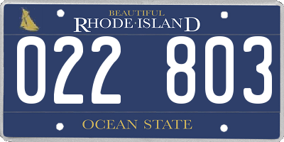 RI license plate 022803