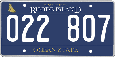 RI license plate 022807