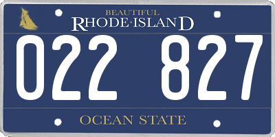 RI license plate 022827