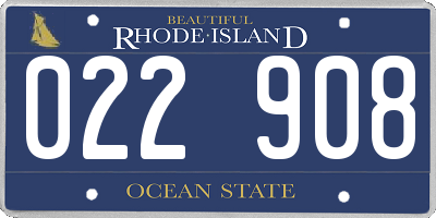 RI license plate 022908