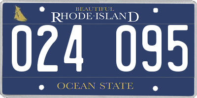 RI license plate 024095
