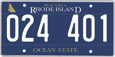 RI license plate 024401