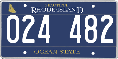RI license plate 024482