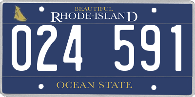 RI license plate 024591