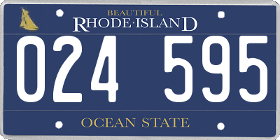 RI license plate 024595