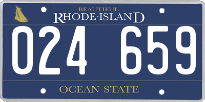 RI license plate 024659
