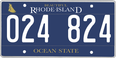 RI license plate 024824