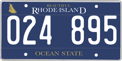 RI license plate 024895