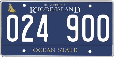 RI license plate 024900