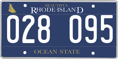 RI license plate 028095