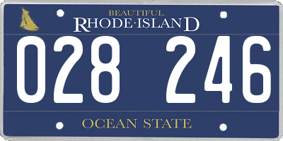 RI license plate 028246